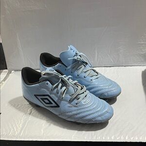 Umbro Sky Blue Soccer Cleats with Black Details